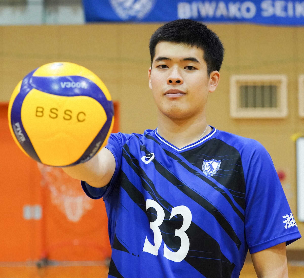 【画像・写真】【びわこ成蹊スポーツ大　男子バレーボール部】2部でベストスコアラー賞、一色が攻撃の核