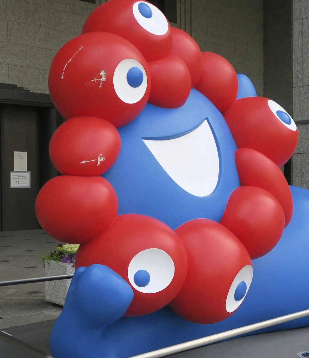 【画像・写真】一体何者が…万博キャラ「ミャクミャク」像が破損　吉村府知事「暴力行為であり、犯罪行為」