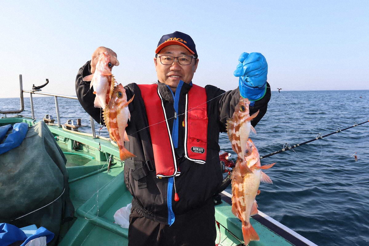 【画像・写真】置き竿で待て、沖メバル　ゲストも豪華、オニカサゴ、アラ　当たり年の予感　新潟・粟島沖、岩船・恵陽丸