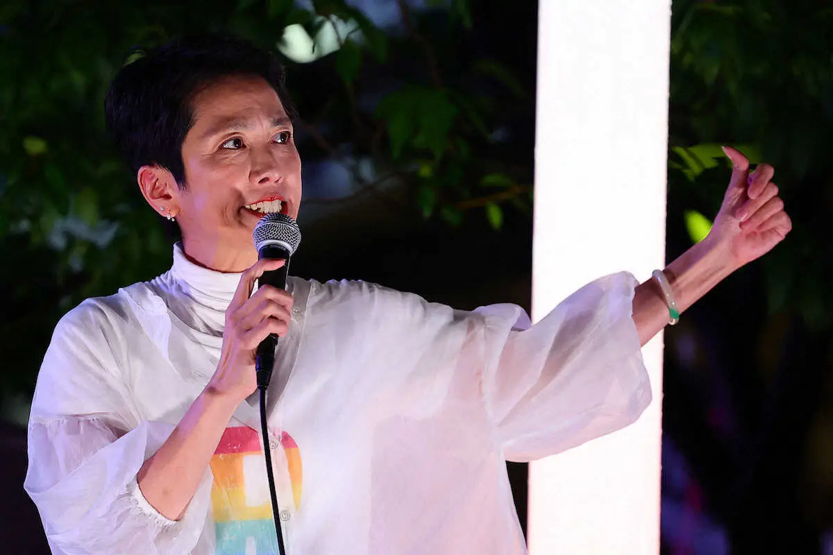 【画像・写真】【都知事選】蓮舫氏は当選ならず　8年の小池都政へ皮肉＆育て世代への支援約束も届かず