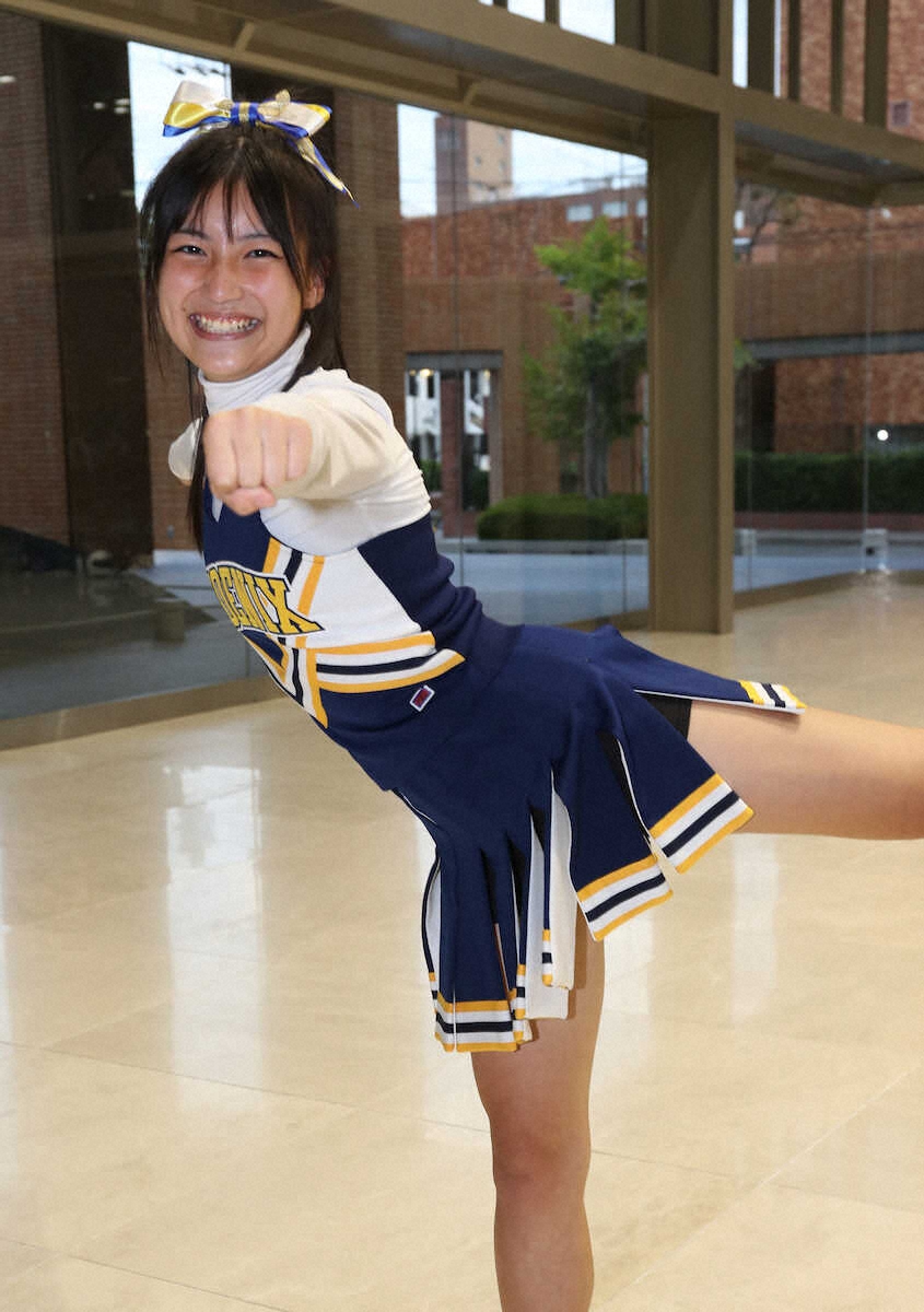 【画像・写真】【大阪学院大高チアリーダー部】トップの森、ベースの蔵前　個性派集団が日本の頂点を狙う
