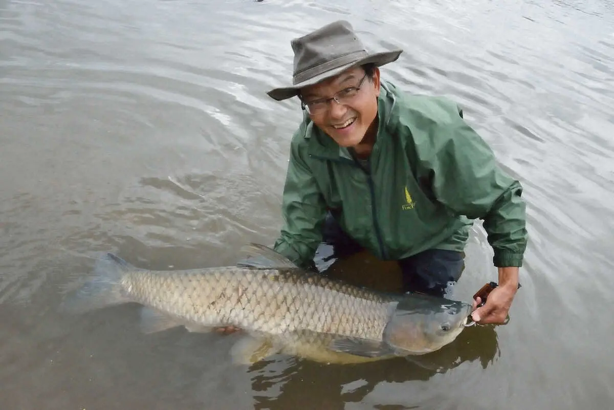 巨大魚は釣りも難しいが、リリースも大変であることを知った上で準備