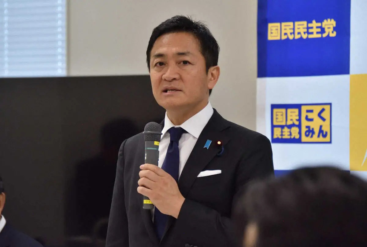 【画像・写真】国民民主党の両院議員総会で自身の不倫報道について謝罪した玉木雄一郎代表（撮影・小田切　葉月）