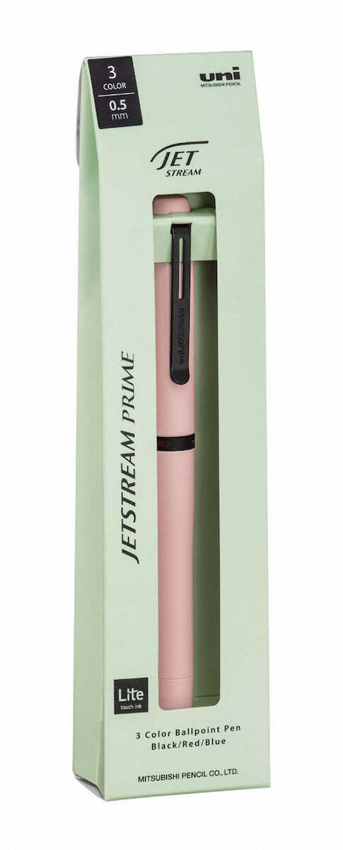 【画像・写真】軽やかな書き味のペン　三菱鉛筆「ジェットストリーム　プライム　回転繰り出し式3色ボールペン」