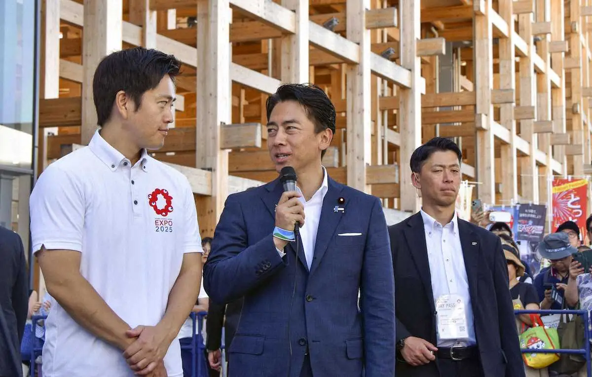 【画像・写真】小泉進次郎農相　大阪・吉村知事との“蜜月ショット”続々投稿　万博視察で2時間半、「目力」に驚きも