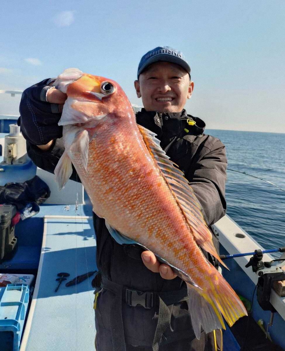【画像・写真】乾杯！アマダイ祭りお見事2冠　最大46.6センチ最多7匹