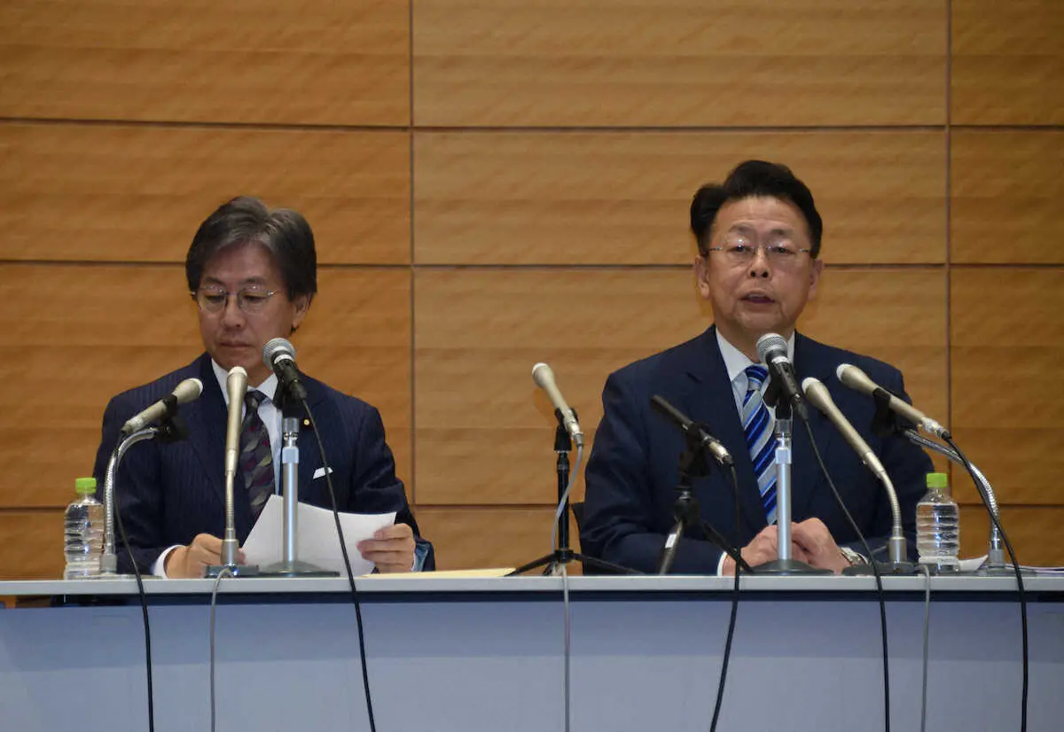 【画像・写真】新党「中道」綱領発表　立民・安住氏「分断や対立をあおる政治から、共生と包摂の政治へ」