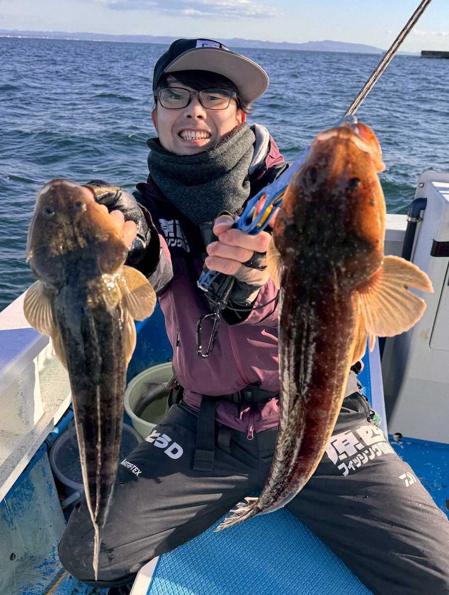 【画像・写真】借りた仕掛けで本命マゴチ2匹　禁断の「泣きつき作戦」大成功