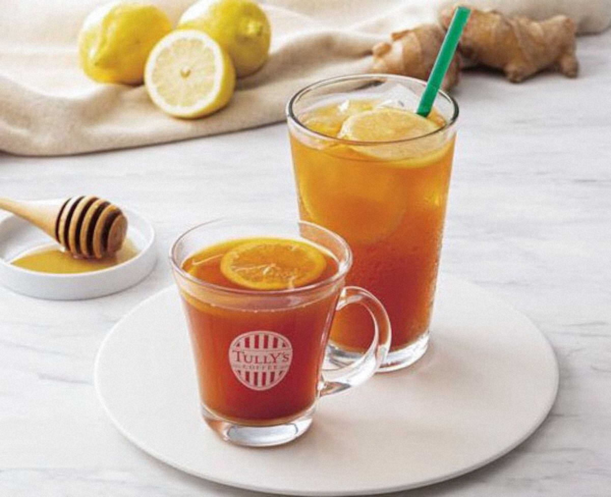 【画像・写真】ショウガ利かせた紅茶　タリーズコーヒー「＆TEA　ジンジャーハニーレモネードティー」