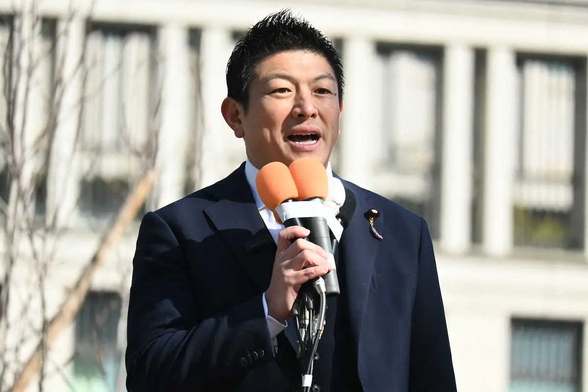 【画像・写真】参政・神谷宗幣代表が第一声　“反グローバリズム”“消費税廃止”など訴え　目標議席は30