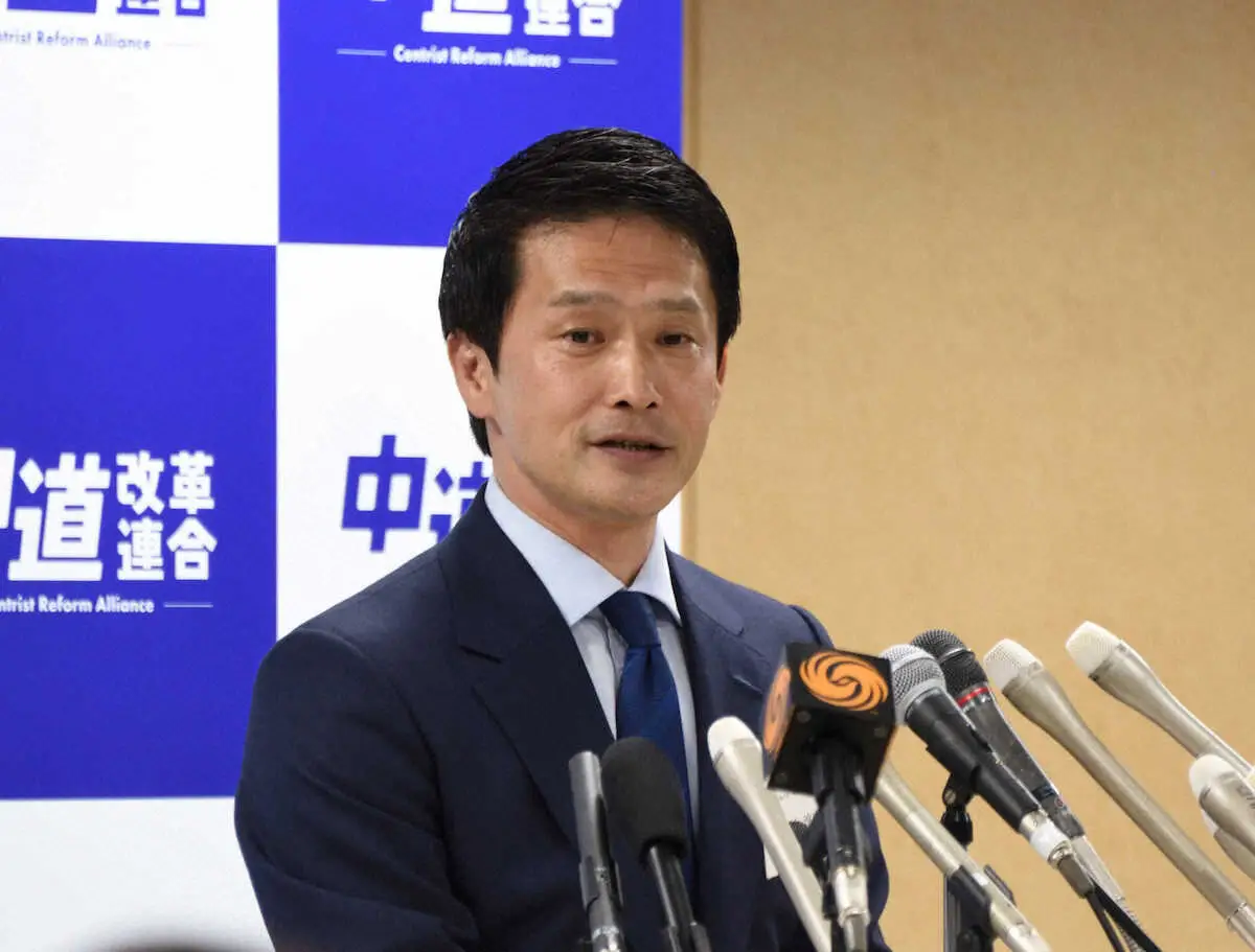 【画像・写真】中道・小川新代表　異例の就任会見　自己紹介省略、50秒で質疑応答、トイレ休憩も「皆さんも休憩して」