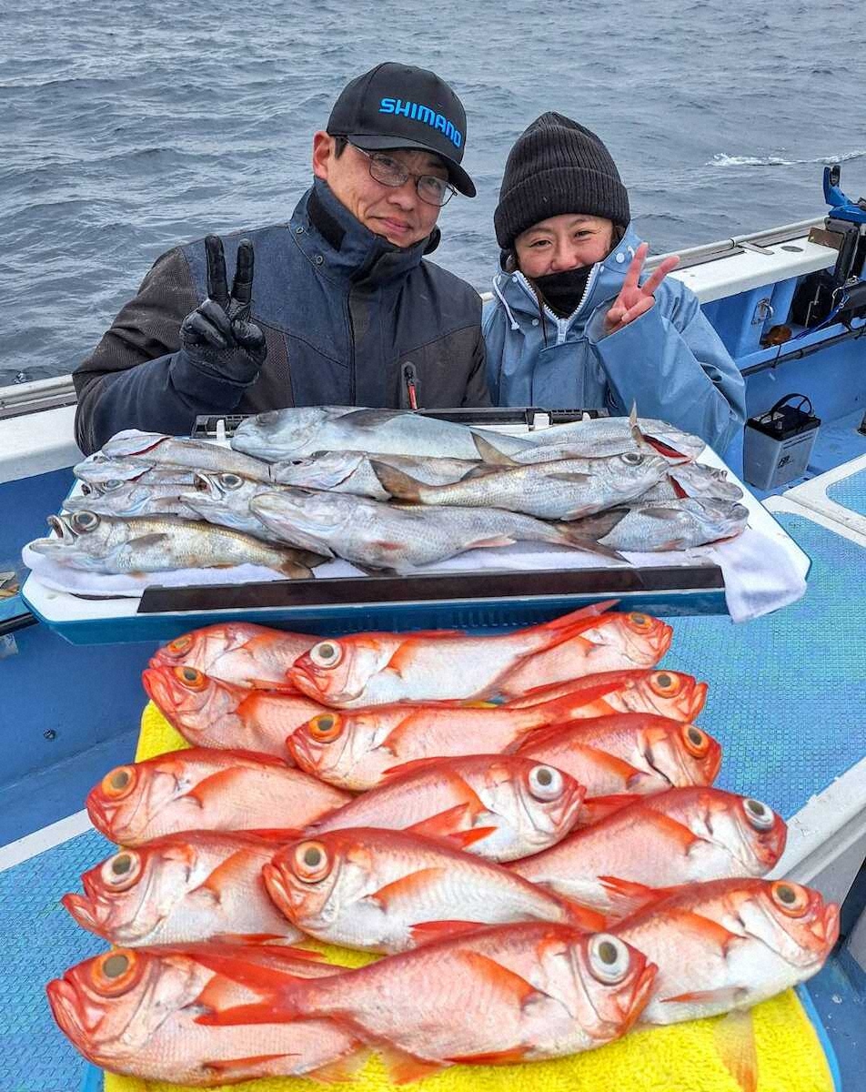 【画像・写真】躍る五目　キンメダイ&クロムツ　神奈川の海は今こそ狙い目