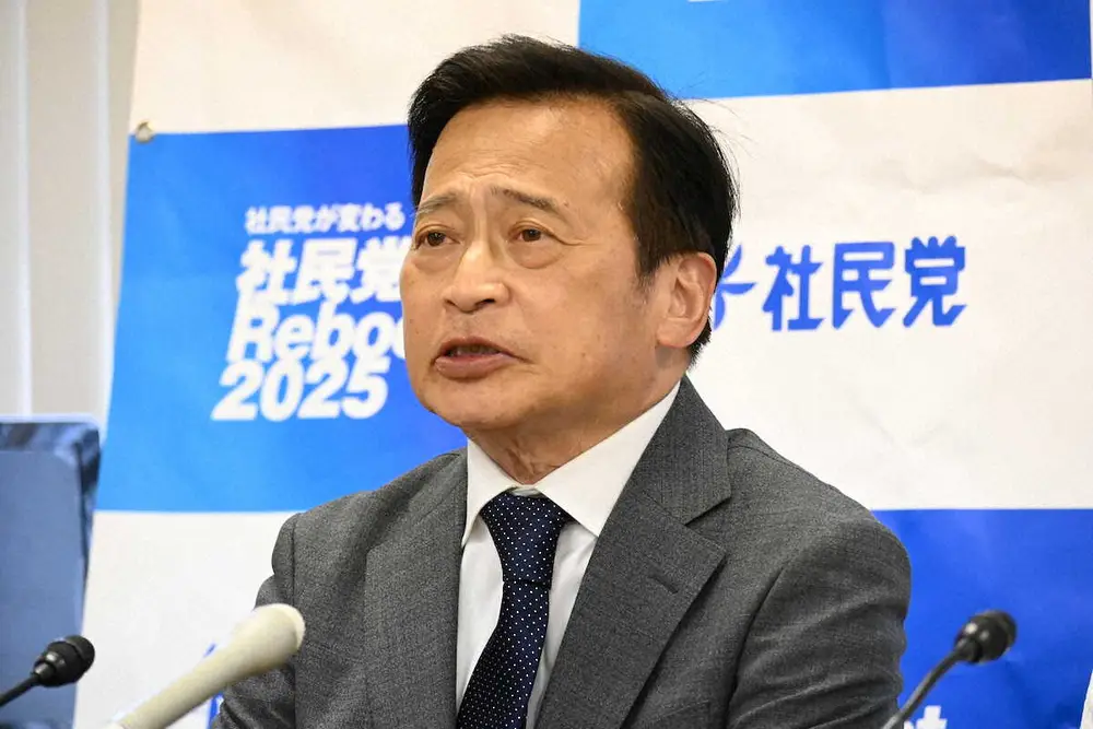 【画像・写真】社民党・ラサール石井副党首　党首選に立候補「明るく朗らかに、前向きに皆さんに訴求する党に」