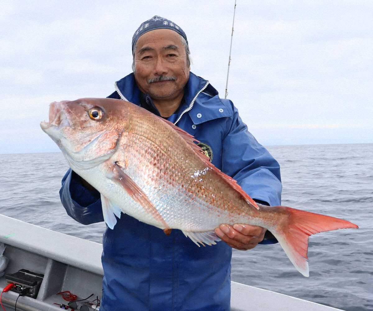 【画像・写真】ディープタイラバでマダイ良型また良型　深場で絶好調！