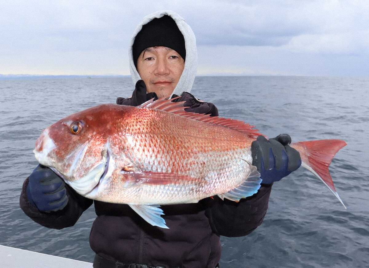 【画像・写真】ディープタイラバでマダイ良型また良型　深場で絶好調！