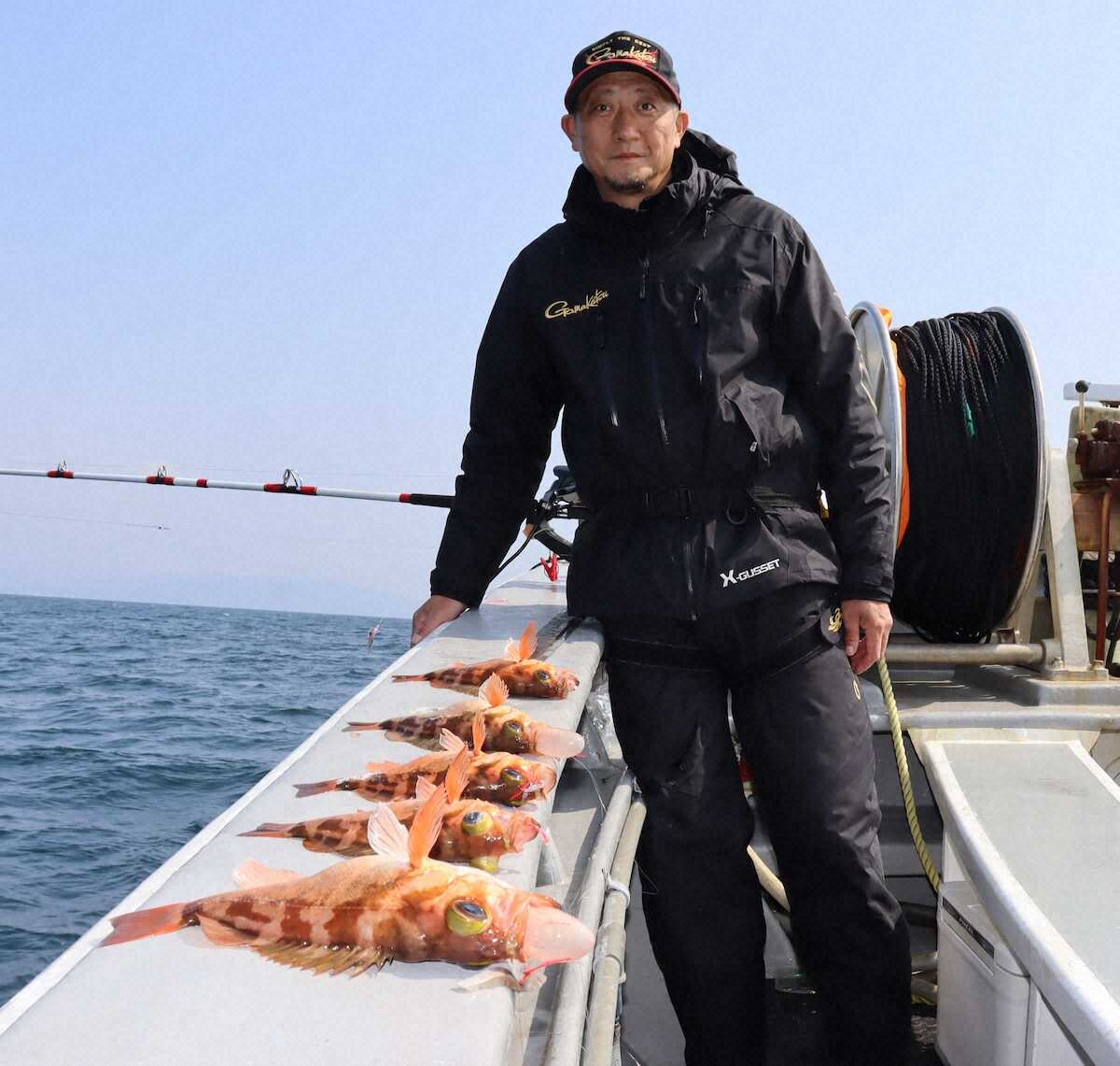 【画像・写真】「春告魚」沖メバル　ズラリ9点掛け　静かに待つだけ　目を見張る釣果