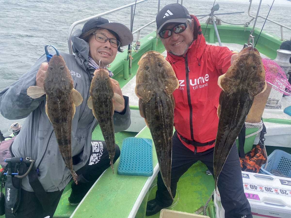 【画像・写真】マゴチGOGO！55センチ！55匹！秘密兵器「メガプラウン」お披露目