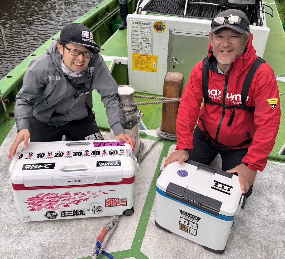 【画像・写真】マゴチGOGO！55センチ！55匹！秘密兵器「メガプラウン」お披露目