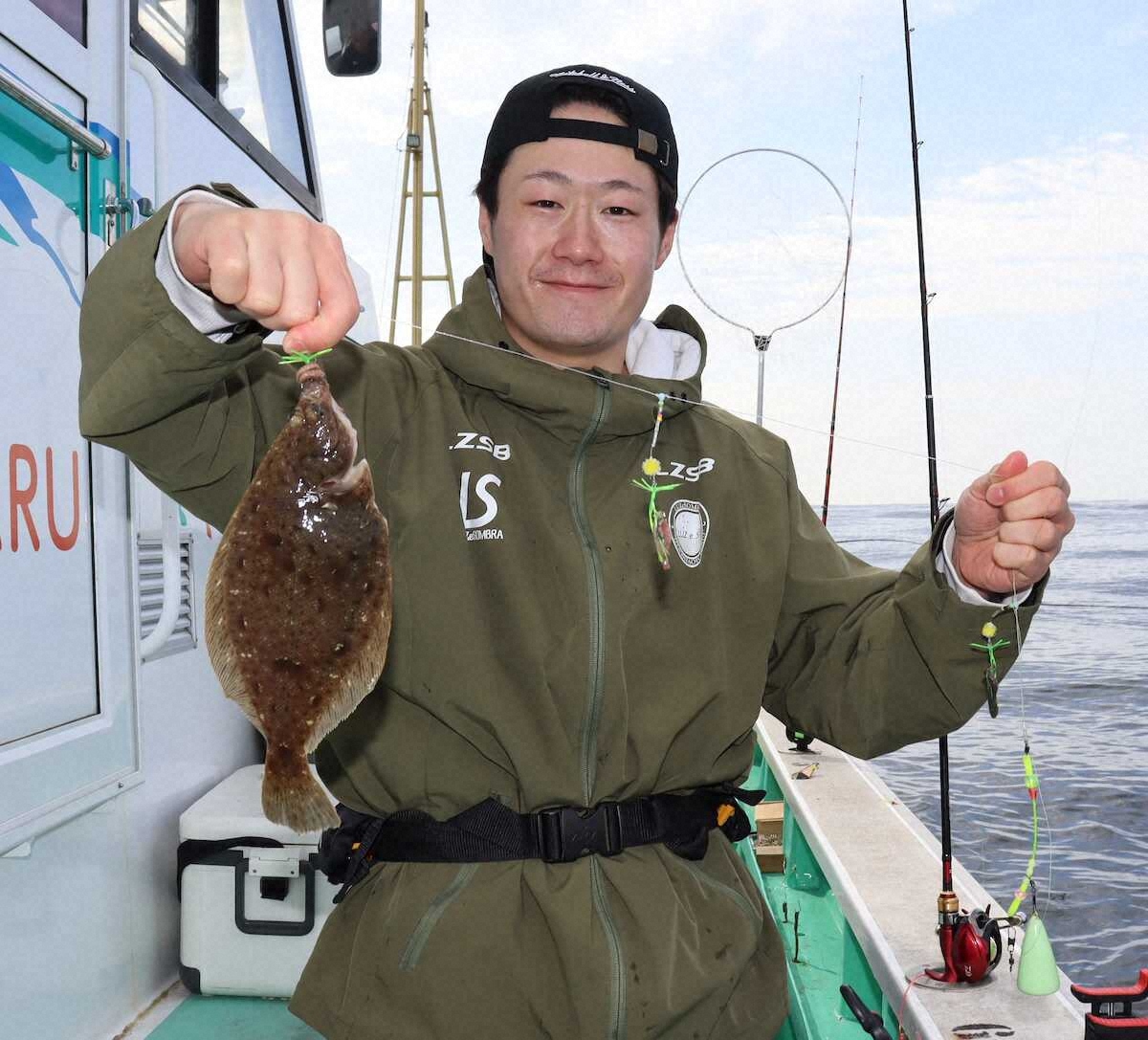 【画像・写真】うまく小突いてうまい良型マガレイ　当たりがあったらカレイに即合わせ