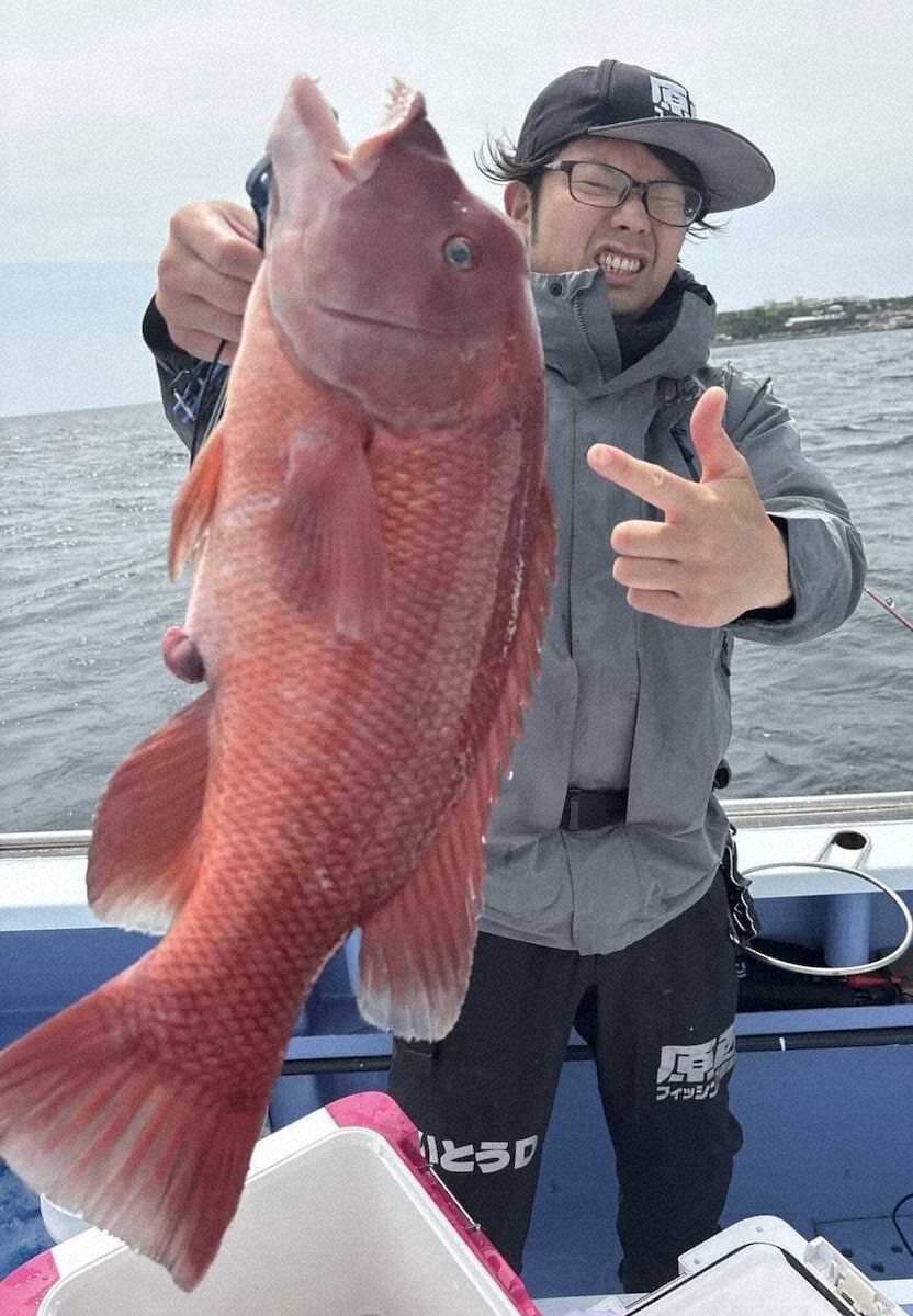 【画像・写真】イサキ狙いもただ一人外道…なんでやねん！特大コブダイ！！　神奈川・福浦よしひさ丸