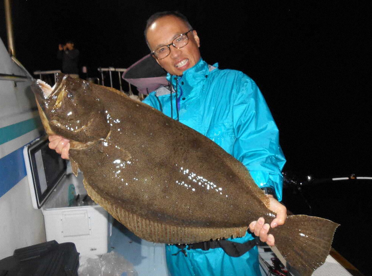 【画像・写真】5キロのヒラメ→4キロのマダイ　夜の“高級魚”リレー　大物潜む直江津沖