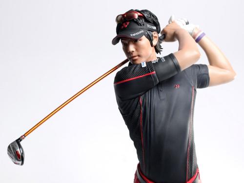 バンダイが受注を開始したプロゴルファーの石川遼選手の人形「ＤＩＧＩＴＡＬ　ＧＲＡＤＥ　ＭＡＳＴＥＲ　ＲＥＡＬ　ＳＷＩＮＧ　石川　遼」