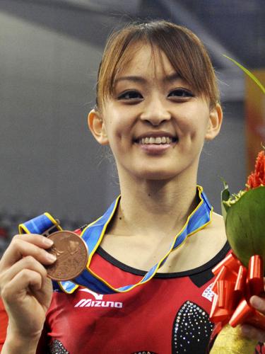 女子個人総合で銅メダルを獲得した田中理恵