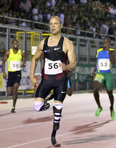 陸上男子４００メートルで世界選手権参加標準記録Ａを突破した義足のスプリンター、オスカー・ピストリウス