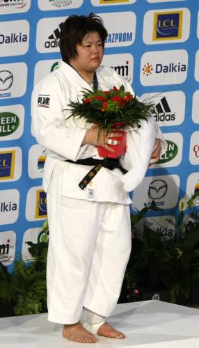 柔道のグランドスラム・パリ大会女子７８キロ超級で優勝した田知本愛