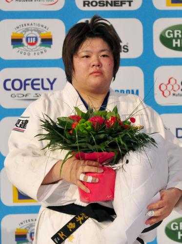 柔道グランドスラム・パリ大会の女子78キロ超級で優勝した田知本愛