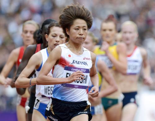 女子５０００メートル予選　積極的にレースを引っ張る福士加代子