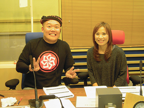 ＭＢＳラジオで共演した「ＥＴ－ＫＩＮＧ」のイトキンと元バレーボール女子日本代表の竹下佳江