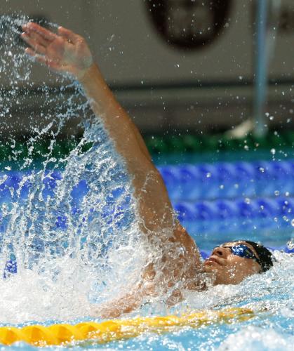 男子１００メートル背泳ぎ決勝　53秒29で４位の入江陵介