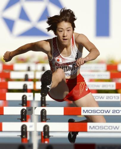 女子１００メートル障害予選　13秒72で準決勝進出を逃した紫村仁美