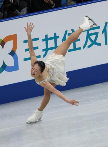 ＜フィギュアスケート全日本選手権女子フリー＞優勝した鈴木の演技