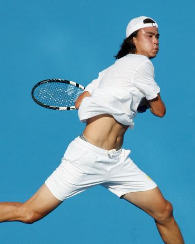 全豪オープン男子シングルス予選２回戦に勝利したダニエル太郎