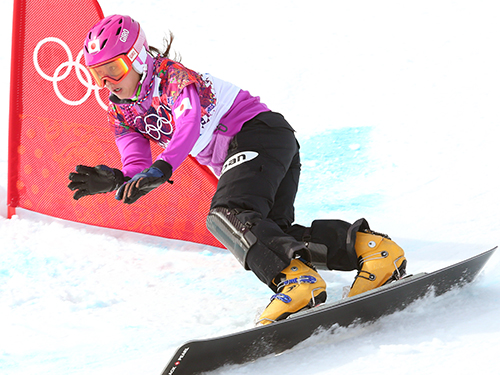 スノーボードで女子初のメダルを獲得した竹内
