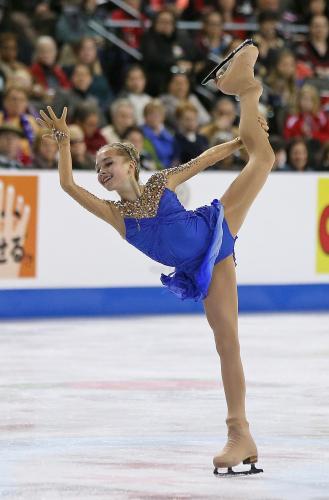スケートアメリカ、優勝したエレーナ・ラジオノワの女子フリー演技
