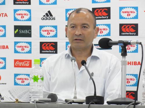 ラグビーＷ杯日本代表の第３次候補選手を発表したエディー・ジョーンズ・ヘッドコーチ