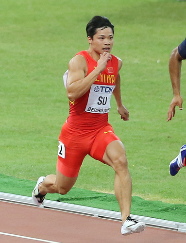 中国の蘇炳添は男子１００Ｍ準決勝で自身２度目となる９秒台をマークした