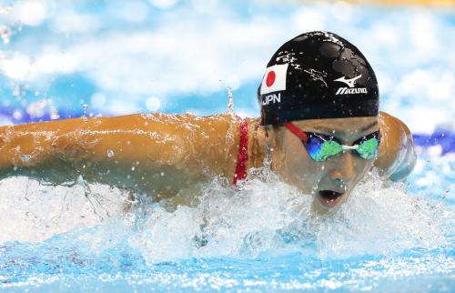 競泳・女子１００Ｍバタフライ準決勝に出場した池江璃花子