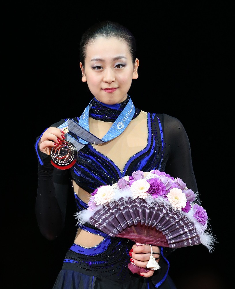 ２０１３年のＧＰファイナルで金メダルを獲得した浅田真央