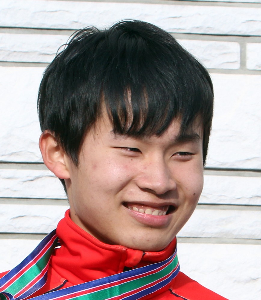 スピードスケート男子１０００メートル、日本新で優勝した久保向希
