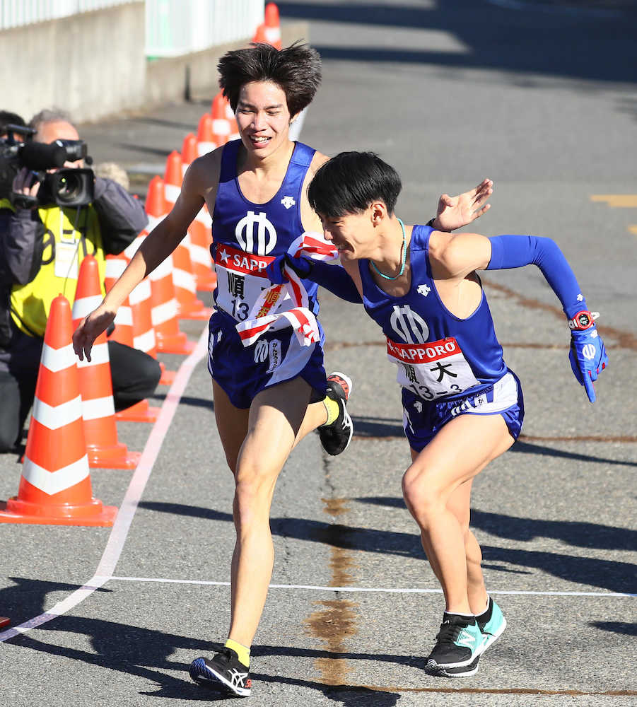【画像・写真】さすが五輪戦士！順大　塩尻　１０人抜き「大学を背負う責任」胸に４度目で「一番のタイム」
