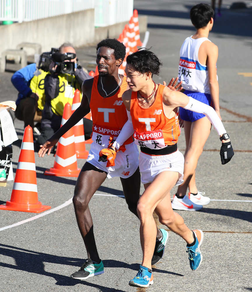 【画像・写真】拓大　１区で出遅れもチーム力で進撃「過去最高７位　クリアできたら今年の箱根は大成功」