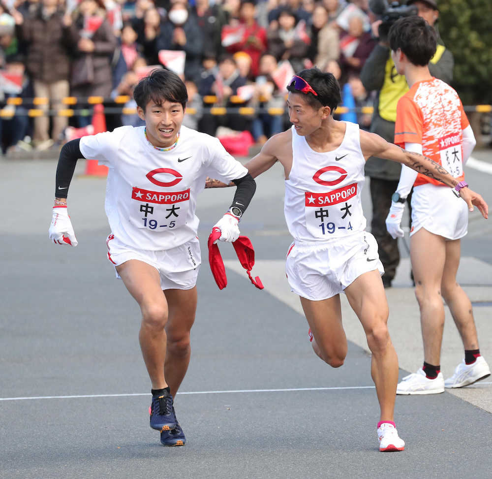 【画像・写真】中大　１、２区快走も…復路は「５人だけじゃなく部員全員一丸で戦いたい」