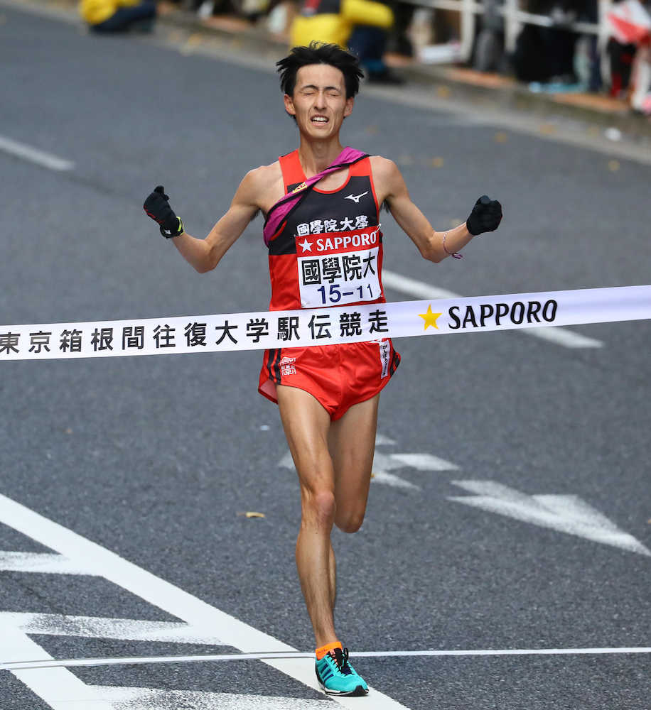 【画像・写真】国学院大　過去最高７位、４年生カルテット大崩れなし