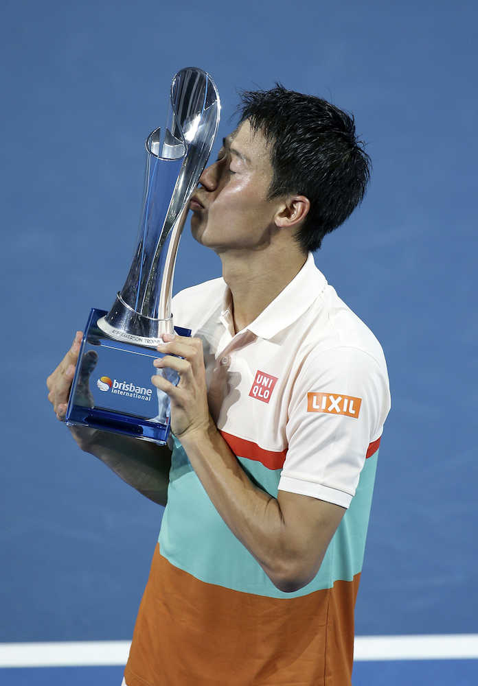【画像・写真】錦織圭　１９年初戦で鬼門ツアー決勝突破　全豪ＯＰへ「自信を持ってやりたい」