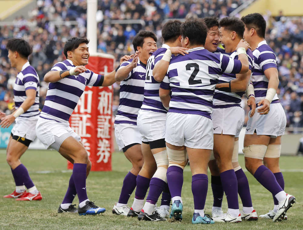 【画像・写真】明大ＷＴＢ高橋がＶトライ　分析通りの急襲「タンクＸ」
