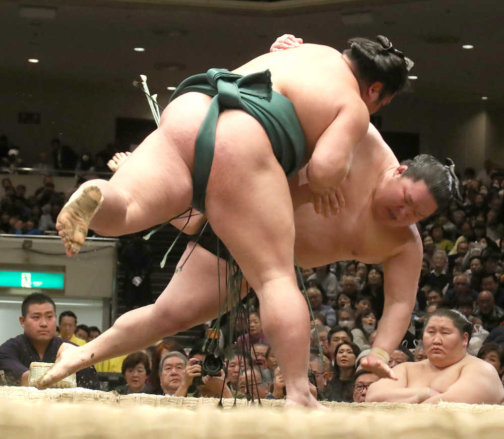 【画像・写真】錦木　２日連続で大関撃破　３日目は人生で初の横綱と対戦「お待ちかねの結び。楽しみですね」